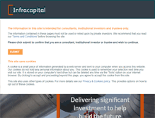 Tablet Screenshot of infracapital.co.uk